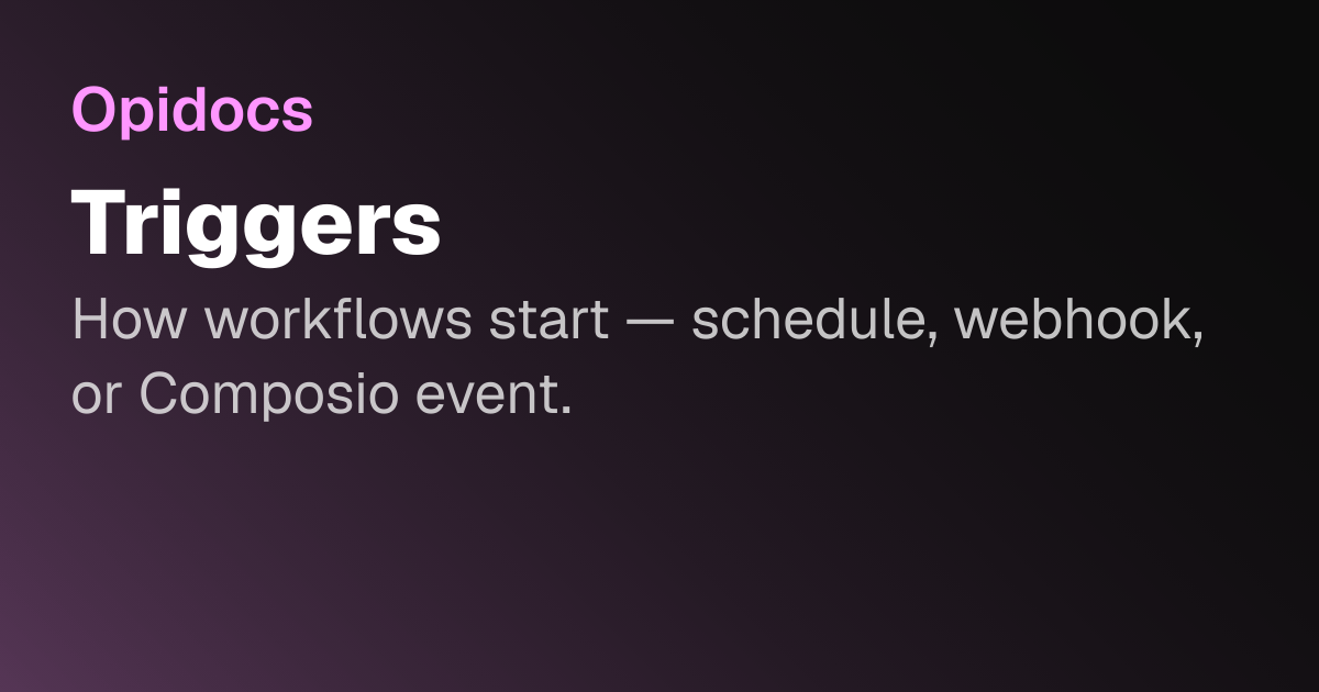 Triggers