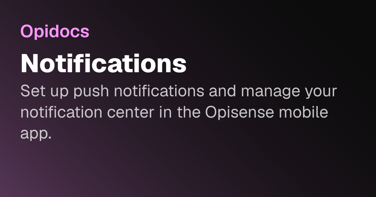 Notifications