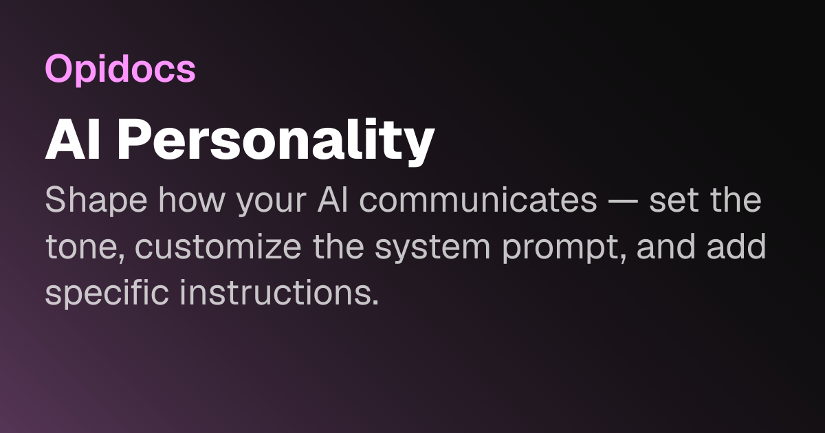 AI Personality
