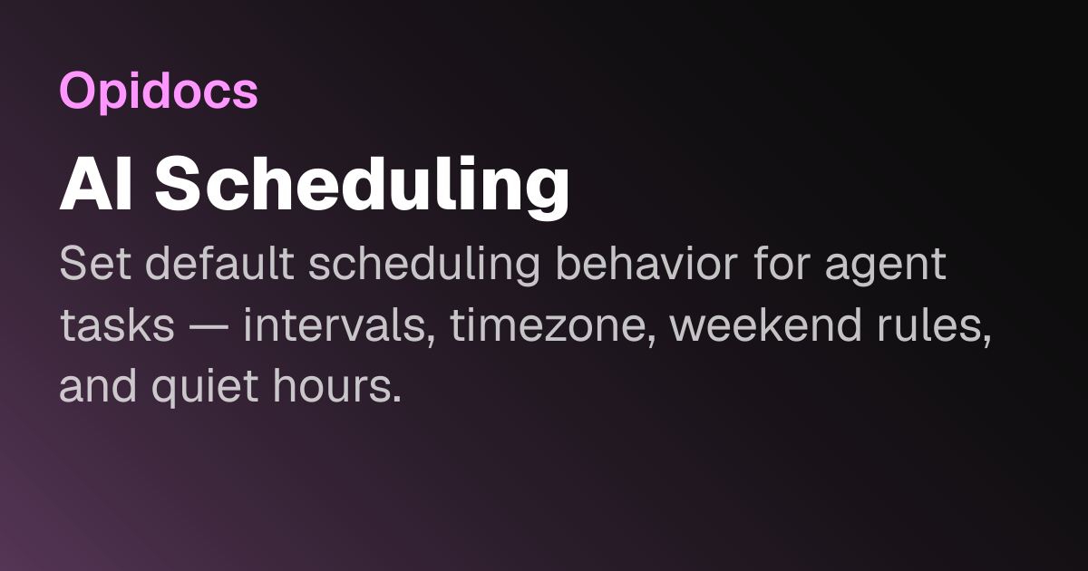 AI Scheduling